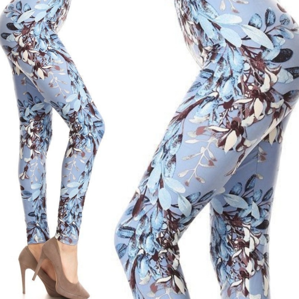 OS Leggings - Wicked Soft Zenful Blues